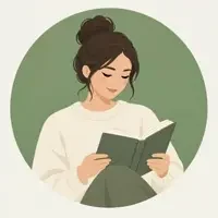读者树下的阿橘的头像插画